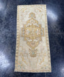 Turkish Mini Rug Oriental Hand Knotted Vintage Rug  1'7'' x  3'4'' #12119