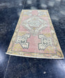 Turkish Mini Rug Oriental Hand Knotted Vintage Rug  1'6'' x  3' #12118