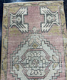 Turkish Mini Rug Oriental Hand Knotted Vintage Rug  1'6'' x  3' #12118