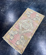 Turkish Mini Rug Oriental Hand Knotted Vintage Rug  1'6'' x  3' #12118
