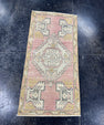 Turkish Mini Rug Oriental Hand Knotted Vintage Rug  1'6'' x  3' #12118
