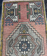 Turkish Mini Rug Oriental Hand Knotted Vintage Rug  1'7'' x  3'4'' #12117