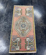 Turkish Mini Rug Oriental Hand Knotted Vintage Rug  1'7'' x  3'4'' #12117