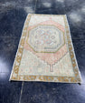 Turkish Mini Rug Oriental Hand Knotted Vintage Rug  1'9'' x  2'10'' #12116
