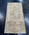 Turkish Mini Rug Oriental Hand Knotted Vintage Rug  1'6'' x  2'11'' #12115