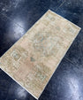 Turkish Mini Rug Oriental Hand Knotted Vintage Rug  1'6'' x  2'11'' #12115