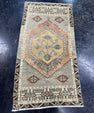 Turkish Mini Rug Oriental Hand Knotted Vintage Rug  1'8'' x  3'2'' #12114