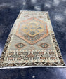 Turkish Mini Rug Oriental Hand Knotted Vintage Rug  1'8'' x  3'2'' #12114