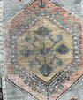 Turkish Mini Rug Oriental Hand Knotted Vintage Rug  1'8'' x  3'2'' #12114