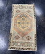 Turkish Mini Rug Oriental Hand Knotted Vintage Rug  1'8'' x  3'2'' #12114
