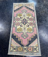 Turkish Mini Rug Oriental Hand Knotted Vintage Rug  1'6'' x  3'4'' #12113