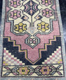 Turkish Mini Rug Oriental Hand Knotted Vintage Rug  1'6'' x  3'4'' #12113