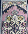 Turkish Mini Rug Oriental Hand Knotted Vintage Rug  1'6'' x  3'4'' #12113