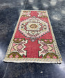 Turkish Mini Rug Oriental Hand Knotted Vintage Rug  1'6'' x  3'1'' #12128