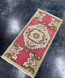 Turkish Mini Rug Oriental Hand Knotted Vintage Rug  1'6'' x  3'1'' #12128