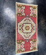 Turkish Mini Rug Oriental Hand Knotted Vintage Rug  1'6'' x  3'1'' #12128