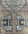 Turkish Mini Rug Oriental Hand Knotted Vintage Rug  1'7'' x  3'6'' #12127