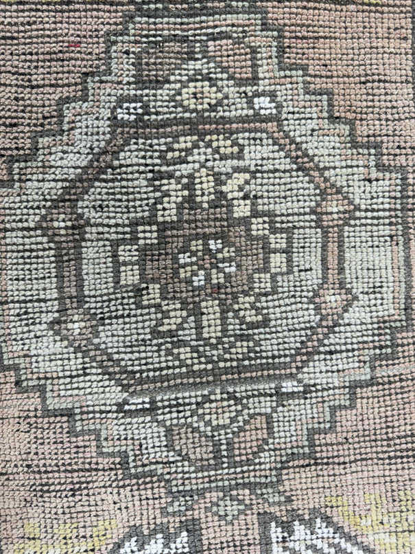 Turkish Mini Rug Oriental Hand Knotted Vintage Rug  1'7'' x  3'6'' #12127