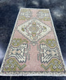 Turkish Mini Rug Oriental Hand Knotted Vintage Rug  1'6'' x  3'1'' #12126