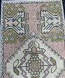 Turkish Mini Rug Oriental Hand Knotted Vintage Rug  1'6'' x  3'1'' #12126