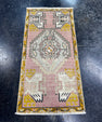 Turkish Mini Rug Oriental Hand Knotted Vintage Rug  1'6'' x  3' #12129