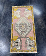 Turkish Mini Rug Oriental Hand Knotted Vintage Rug  1'6'' x  3' #12129