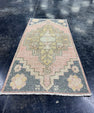 Turkish Mini Rug Oriental Hand Knotted Vintage Rug  1'7'' x  3'2'' #12124