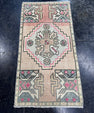 Turkish Mini Rug Oriental Hand Knotted Vintage Rug  1'6'' x  2'11'' #12123