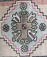 Turkish Mini Rug Oriental Hand Knotted Vintage Rug  1'6'' x  2'11'' #12123
