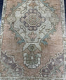Turkish Mini Rug Oriental Hand Knotted Vintage Rug  1'6'' x  2'9'' #12122