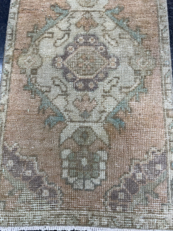 Turkish Mini Rug Oriental Hand Knotted Vintage Rug  1'6'' x  2'9'' #12122