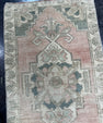 Turkish Mini Rug Oriental Hand Knotted Vintage Rug  1'6'' x  2'10'' #12104