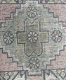 Turkish Mini Rug Oriental Hand Knotted Vintage Rug  1'3'' x  2'8'' #12105
