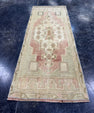 Turkish Mini Rug Oriental Hand Knotted Vintage Rug  1'4'' x  3'6'' #12103