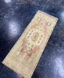 Turkish Mini Rug Oriental Hand Knotted Vintage Rug  1'4'' x  3'6'' #12103