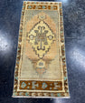 Turkish Mini Rug Oriental Hand Knotted Vintage Rug  1'6'' x  3'3'' #12101