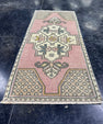 Turkish Mini Rug Oriental Hand Knotted Vintage Rug  1'8'' x  3'7'' #12102