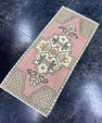 Turkish Mini Rug Oriental Hand Knotted Vintage Rug  1'8'' x  3'7'' #12102