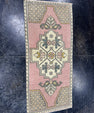 Turkish Mini Rug Oriental Hand Knotted Vintage Rug  1'8'' x  3'7'' #12102