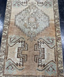 Turkish Mini Rug Oriental Hand Knotted Vintage Rug  1'5'' x  2'8'' #12100