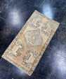Turkish Mini Rug Oriental Hand Knotted Vintage Rug  1'5'' x  2'8'' #12100