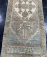 Turkish Mini Rug Oriental Hand Knotted Vintage Rug  1'4'' x  3'5'' #12099