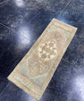 Turkish Mini Rug Oriental Hand Knotted Vintage Rug  1'4'' x  3'5'' #12099