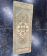 Turkish Mini Rug Oriental Hand Knotted Vintage Rug  1'4'' x  3'5'' #12099