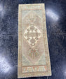 Turkish Mini Rug Oriental Hand Knotted Vintage Rug  1'4'' x  3'5'' #12099