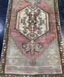 Turkish Mini Rug Oriental Hand Knotted Vintage Rug  1'6'' x  3'1'' #12098