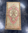 Turkish Mini Rug Oriental Hand Knotted Vintage Rug  1'6'' x  3'1'' #12098
