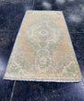 Turkish Mini Rug Oriental Hand Knotted Vintage Rug  1'4'' x  2'7'' #12097