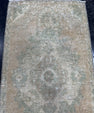 Turkish Mini Rug Oriental Hand Knotted Vintage Rug  1'4'' x  2'7'' #12097