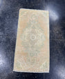 Turkish Mini Rug Oriental Hand Knotted Vintage Rug  1'4'' x  2'7'' #12097